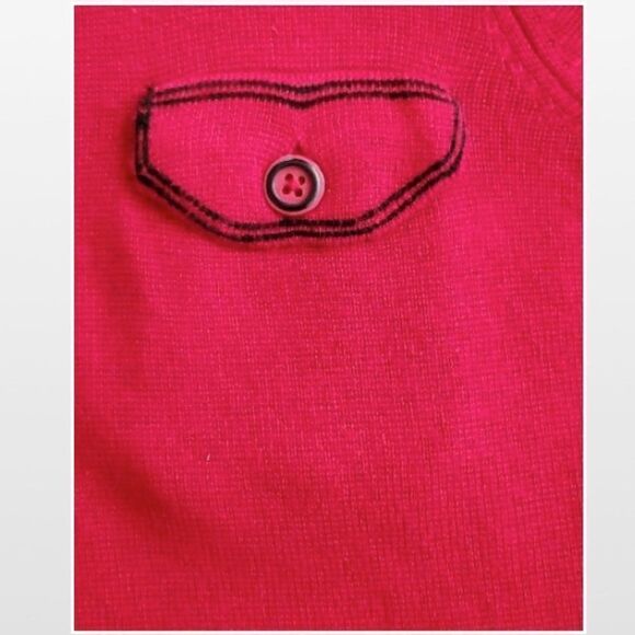 New Emma James Sweater Women's Red X-large Button Down  - Picture 6 of 16